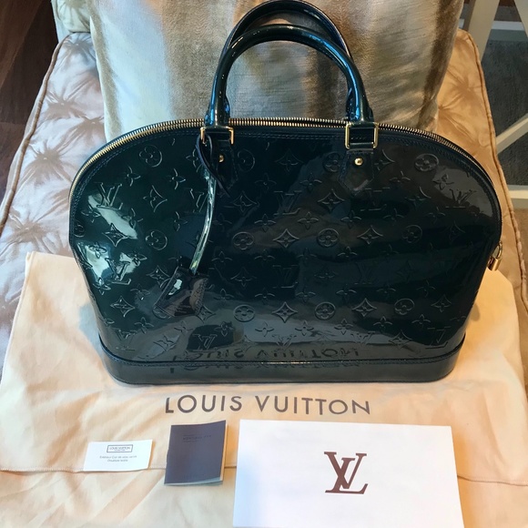 2️⃣✖️ ♓️🅿️ ⚜️Louis Vuitton Alma Bleu Nuit Bag⚜️ - Picture 2 of 12